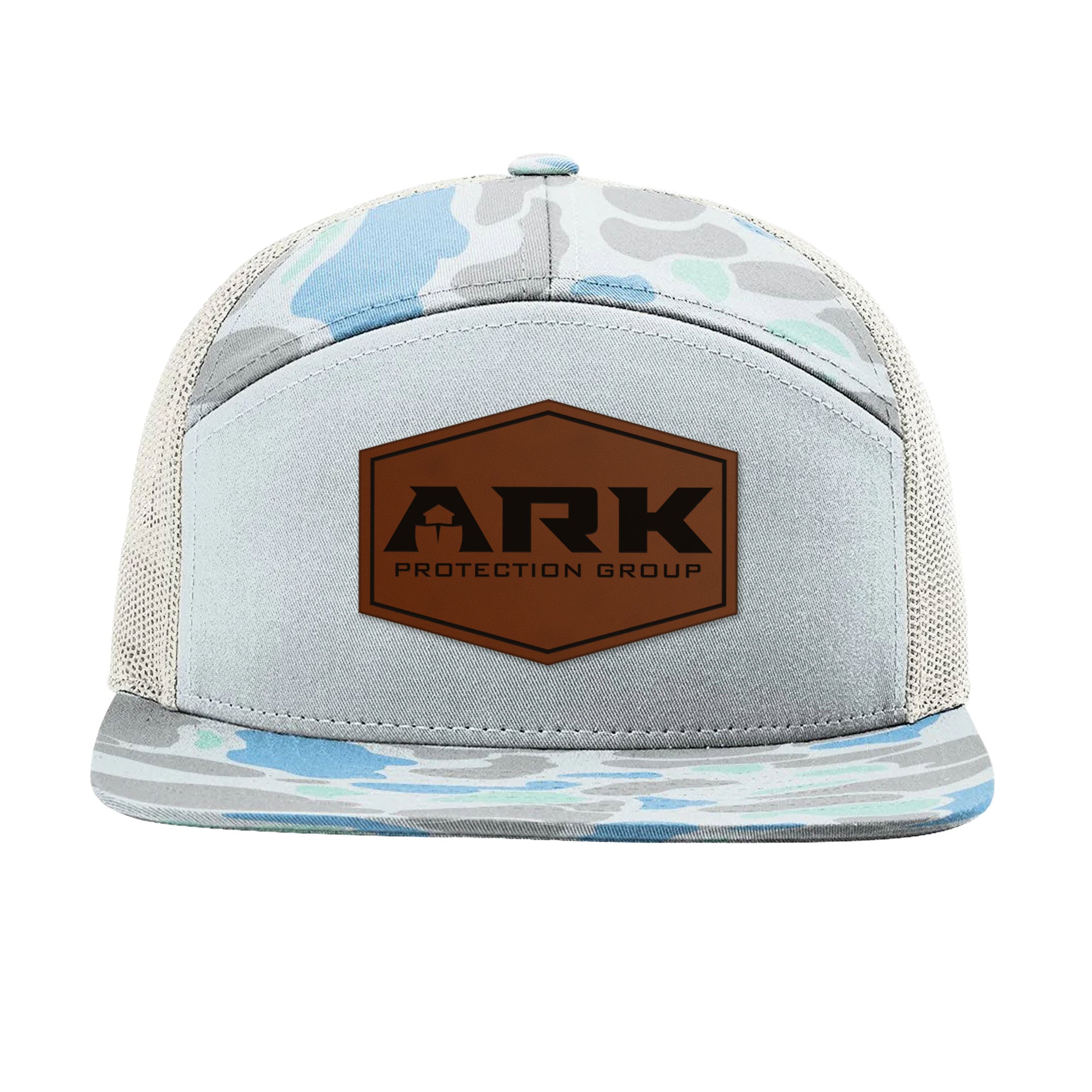 ARK Hexagon Leather Patch 7-Panel Snapback
