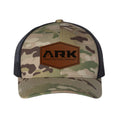 ARK Hexagon Leather Patch Multicam Snapback