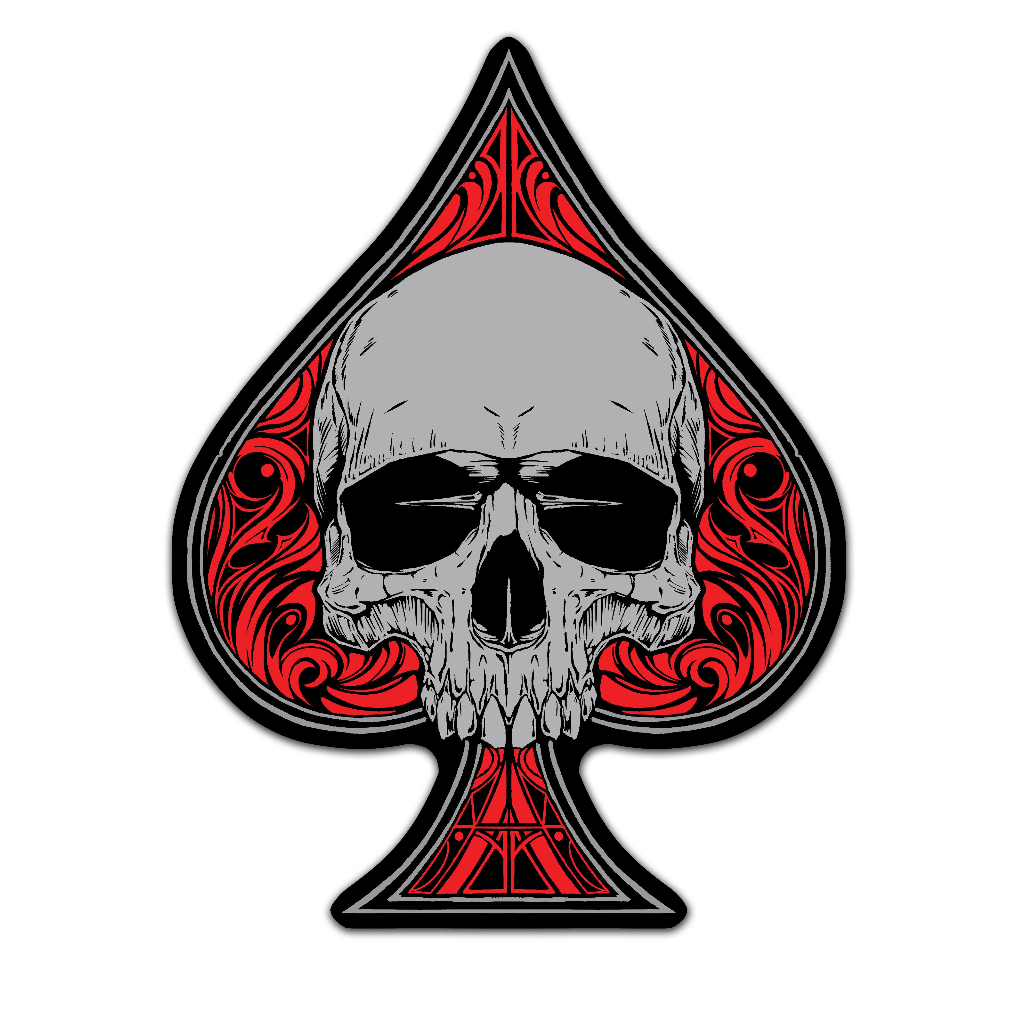 Dead Man's Hand Sticker